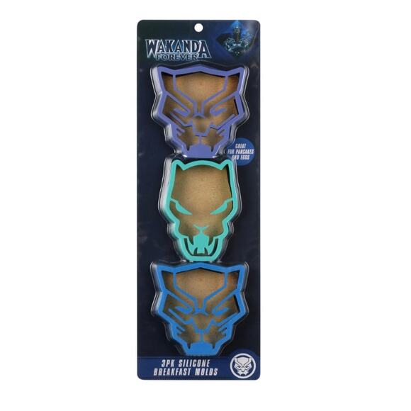 5/$20 3 PACK Wakanda Forever Silicone Breakfast pancake eggs Molds MARVEL - Picture 2 of 3